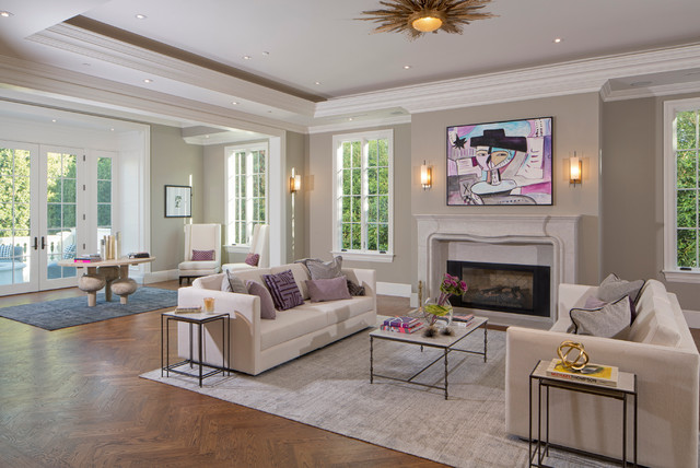 Beverly Hills Mansion - Alta - Transitional - Living Room - Los Angeles ...