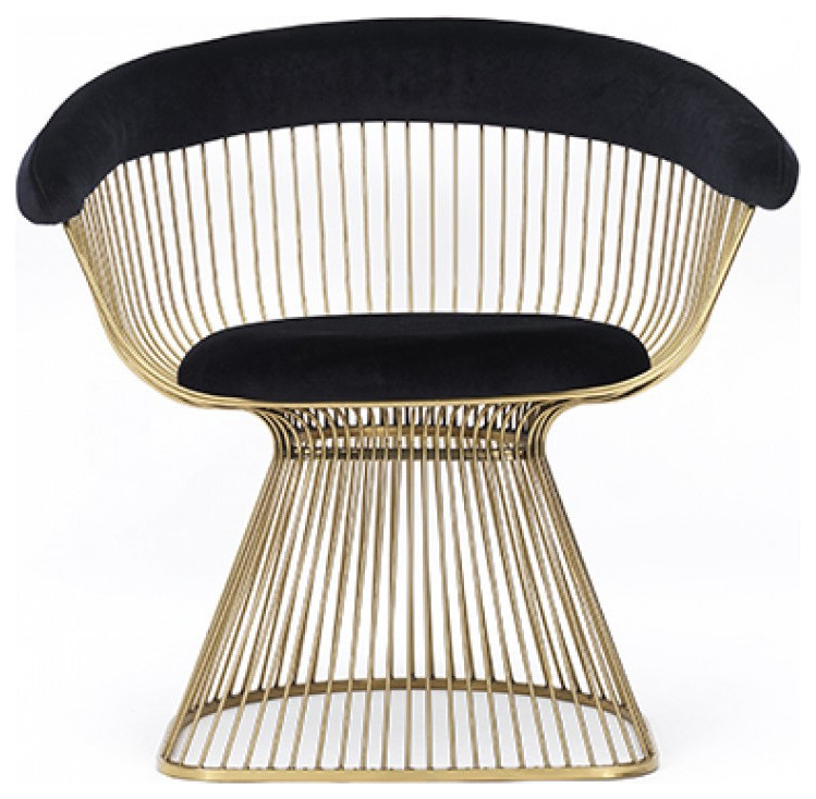 Swell Gold Dining Chair Arm Chair Contemporary Dining Chairs by