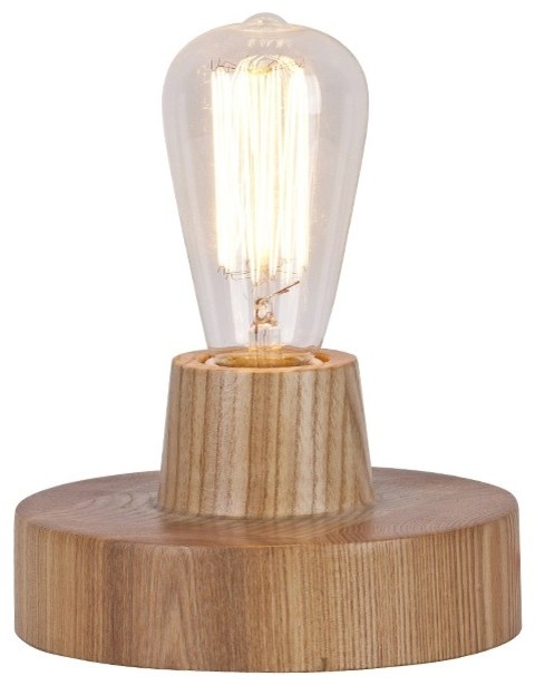Solid Wood Carved Indoor Table Lamp