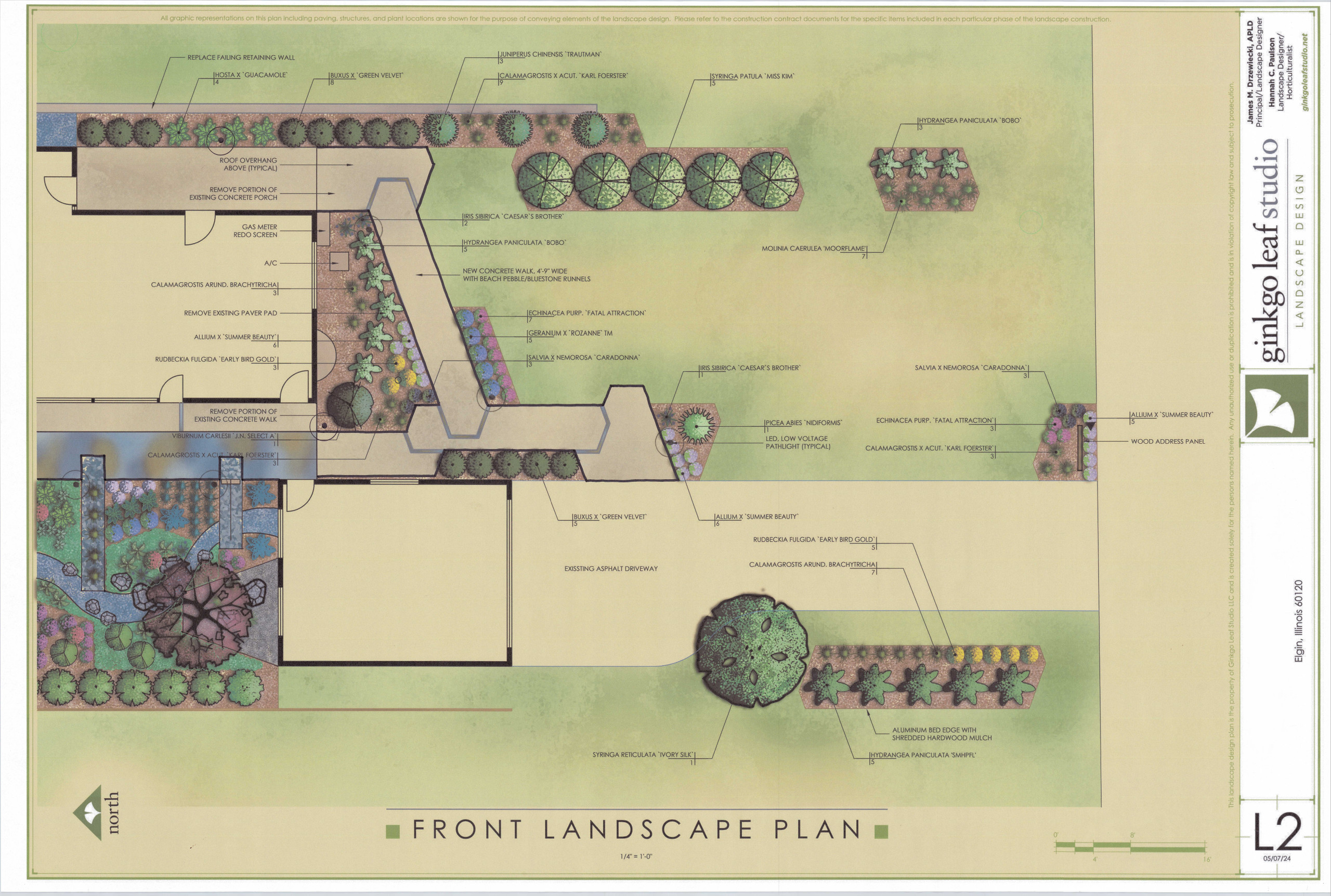 Mid-Century Landscape makeover - Elgin, IL
