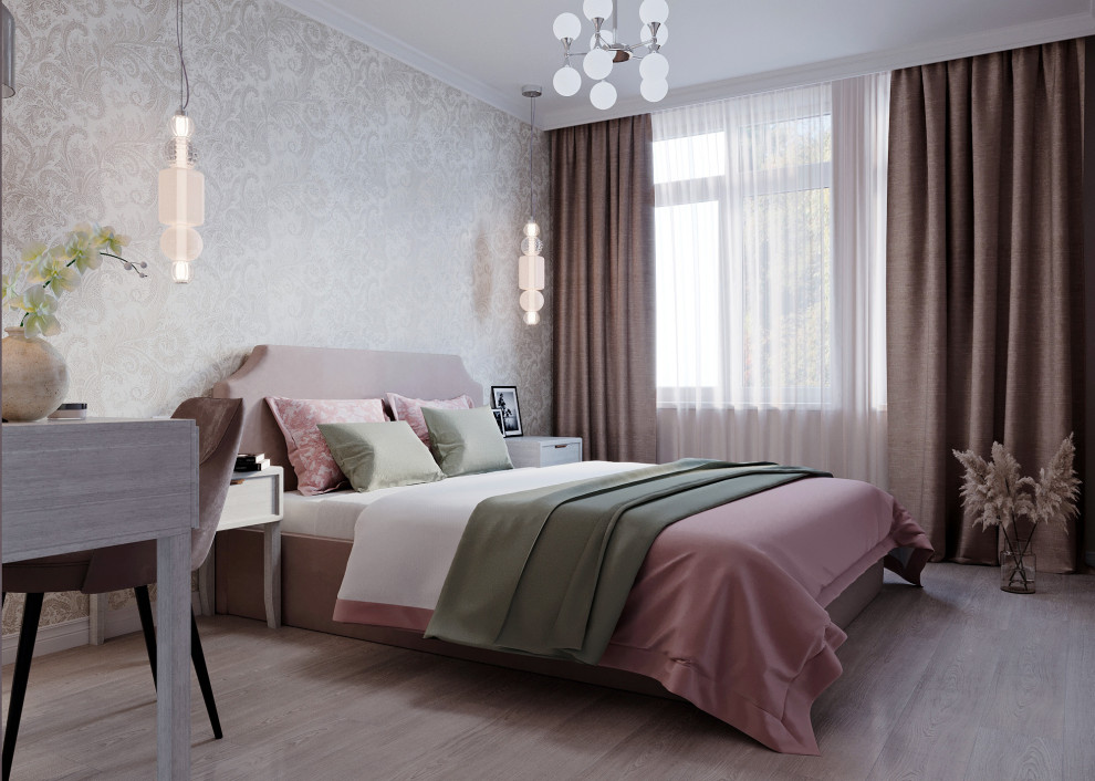 Визуализация женской спальни