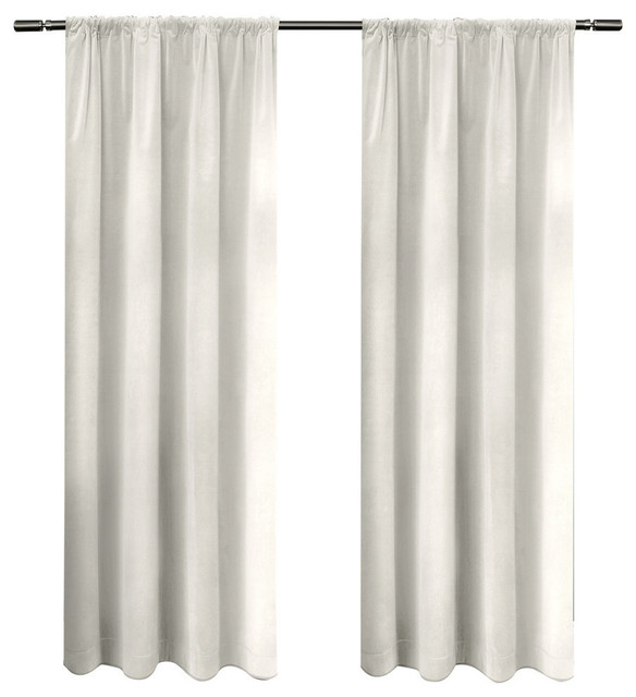 Cotton Velvet With Blackout Lining Rod Pocket Contemporary Cotton Velvet With Blackout Lining Rod Pocket Winter 54 X 84