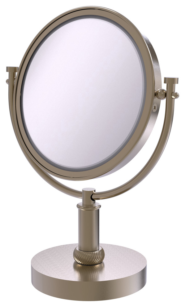 Allied Brass 8"Vanity Top Make-Up Mirror 5X Magnification