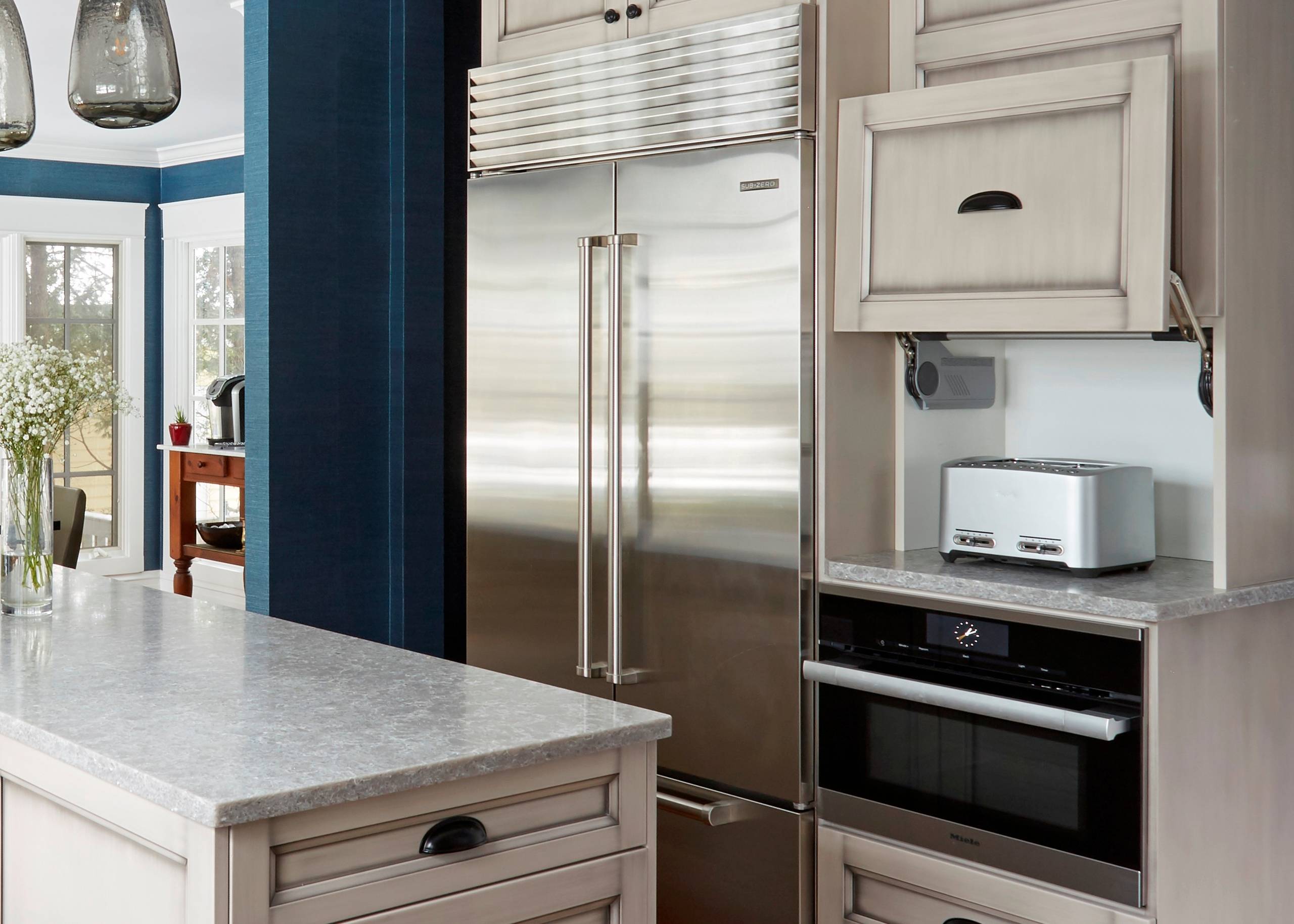 Refined Dusk Grey Custom Kitchen in Winnetka