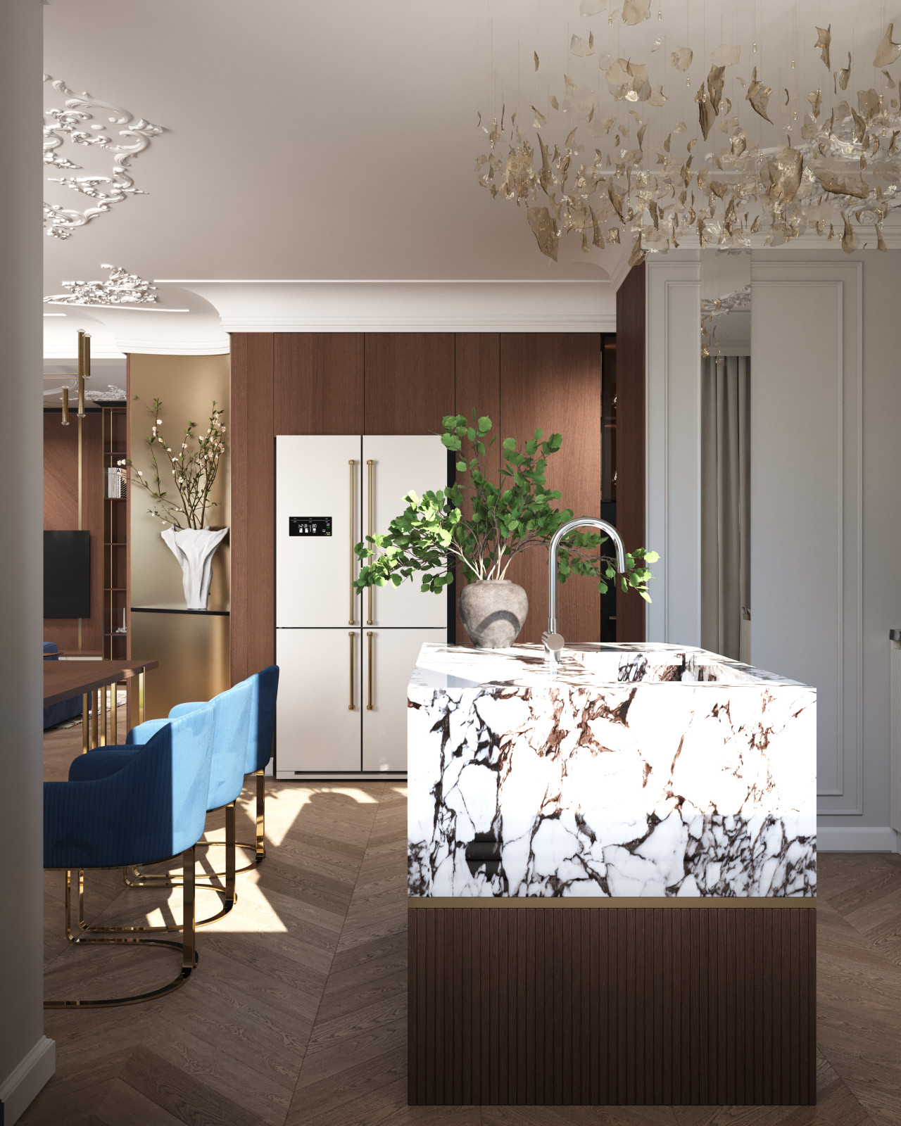 Интерьеры во французском стиле.