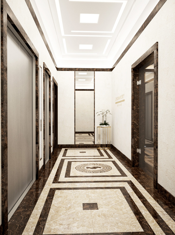 Дизайн лифтового холла в ЖК ZvonarskyDeluxe