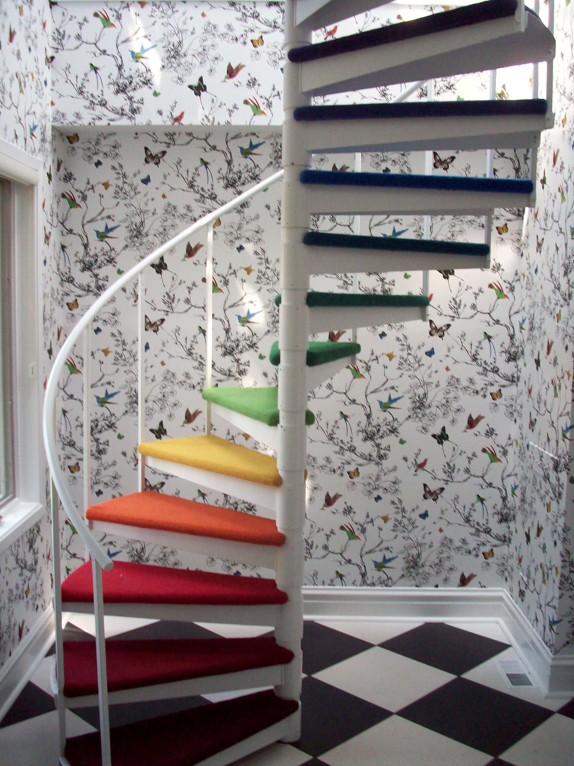 13 Colourful Staircase Designs That Ride the Rainbow