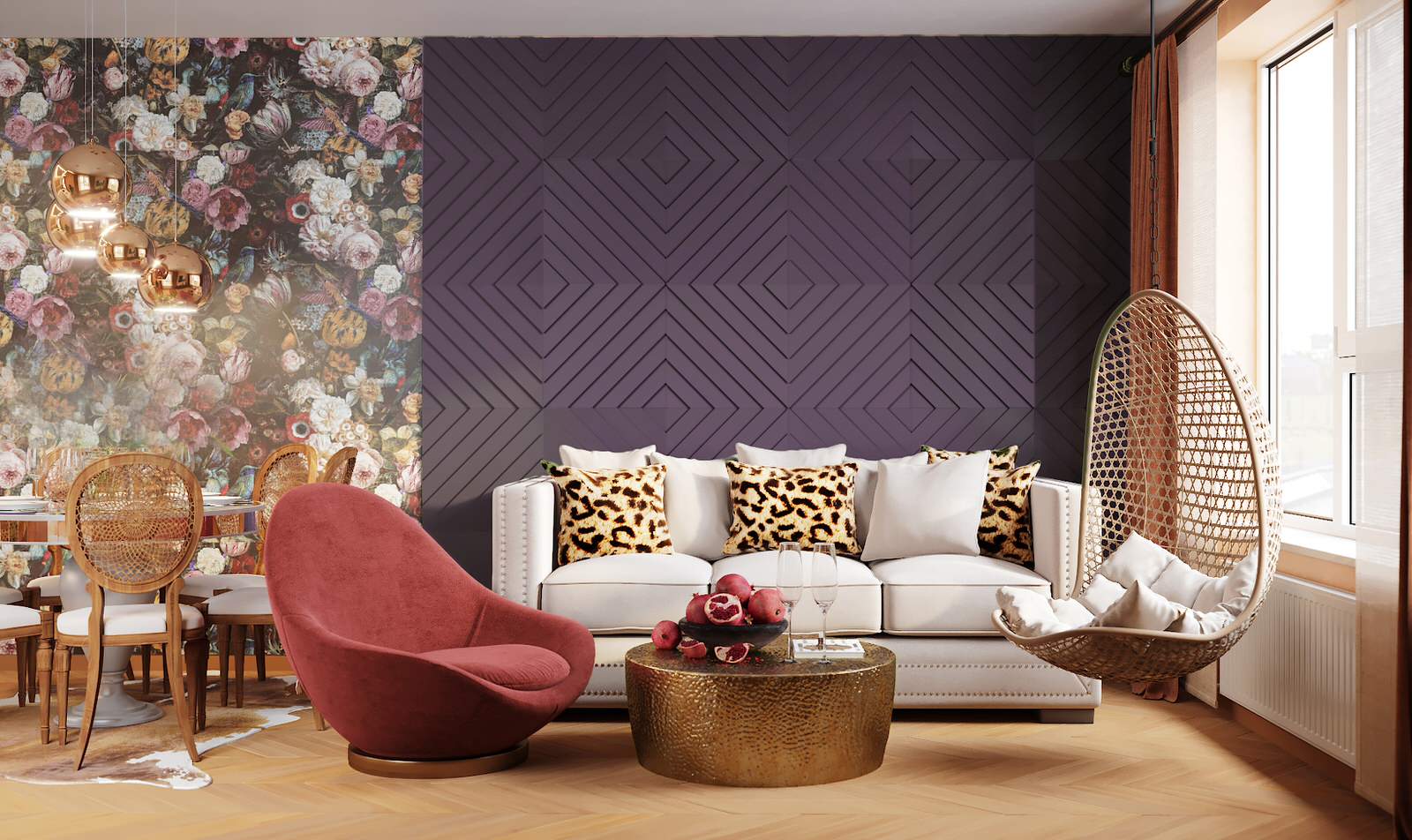 Гостиная. Зона дивана.