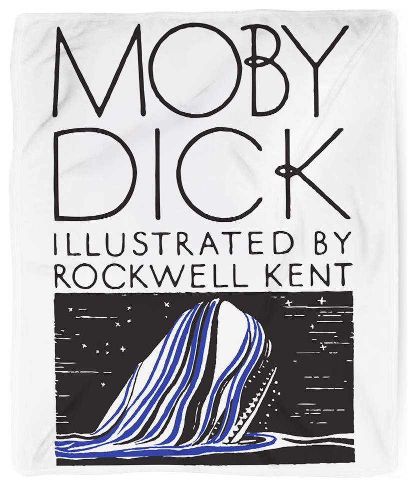 Moby Book Blanket, 50"x60"