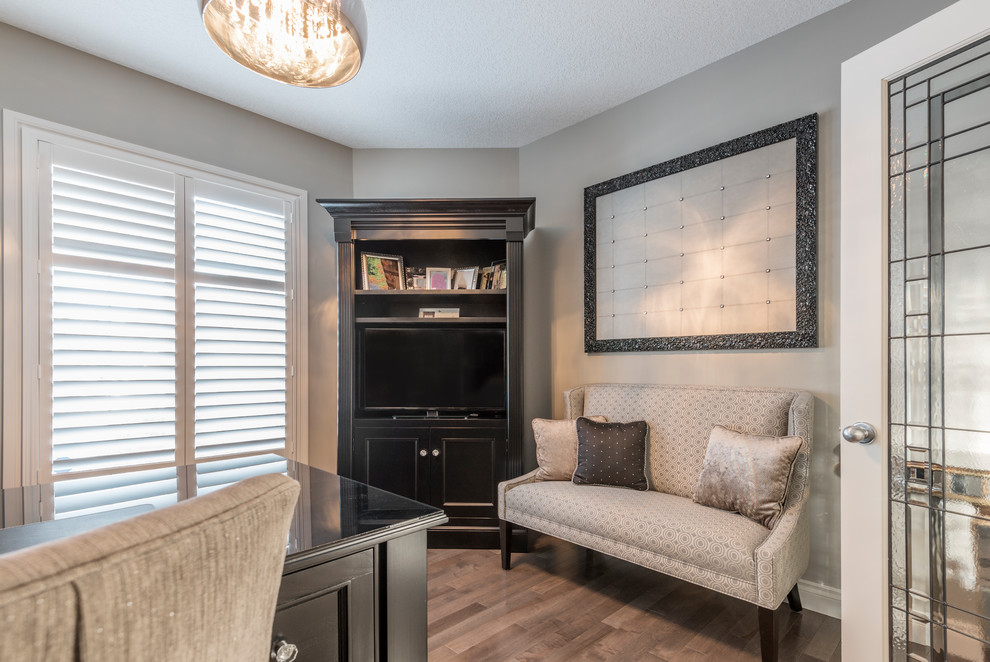 Transitional home office in Edmonton.
