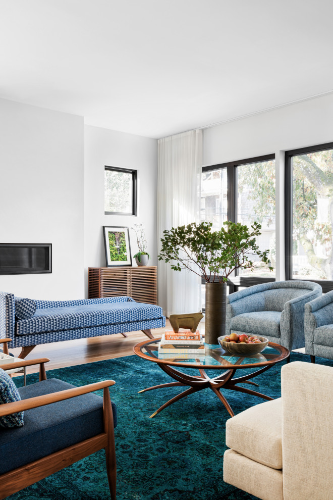 Living room - modern living room idea in Atlanta