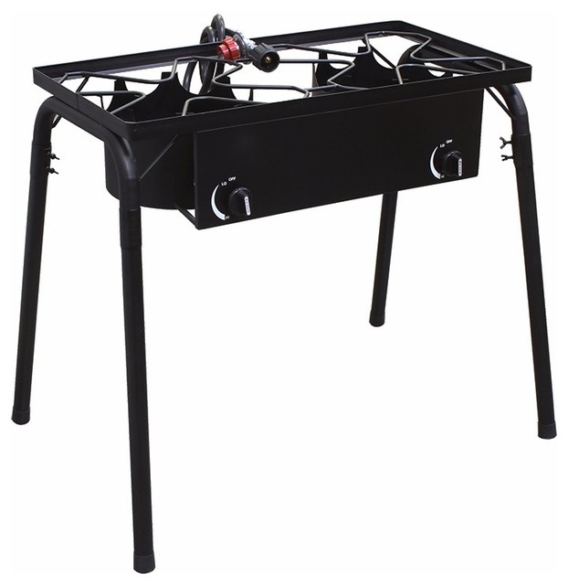 Propane Stove 2 Burner Gas Outdoor Portable Camping Bbq High