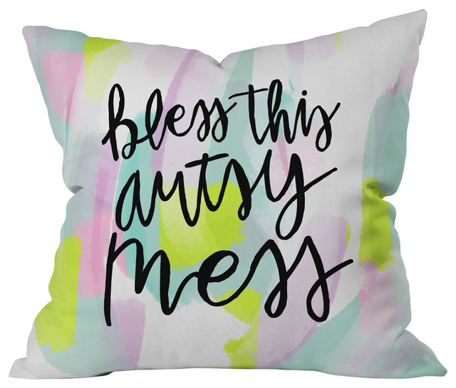 artsy throw pillows