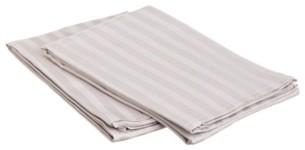 650 Thread Count Egyptian Cotton King Lavender Stripe Pillowcase Set