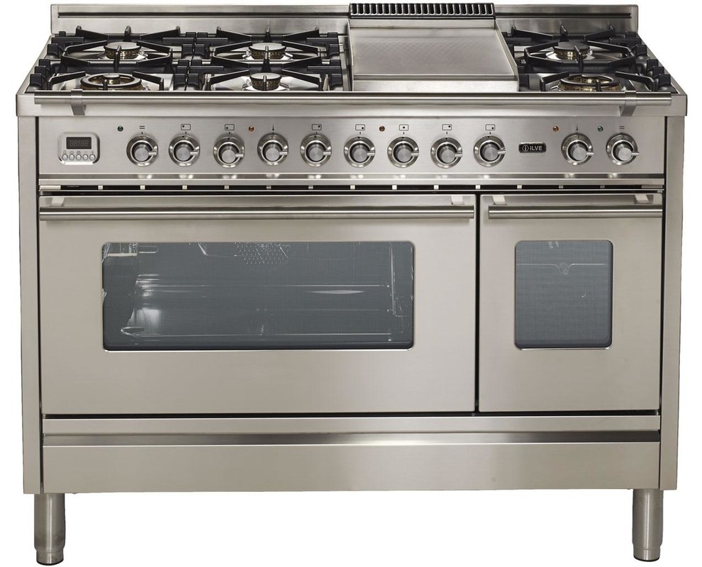 Ilve 48 Inch Dual Fuel Freestanding Range Contemporary Gas Ranges