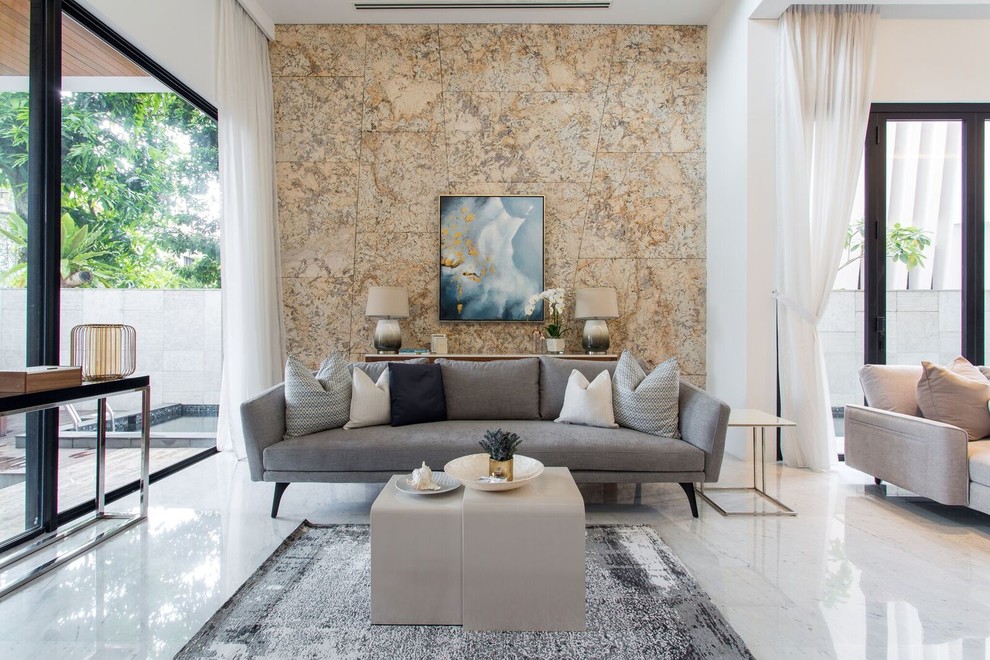 Living room photo in Singapore