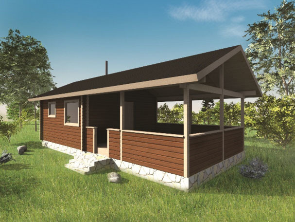 Баня площадью 32,6 м2 (код Б-0026-О-0)