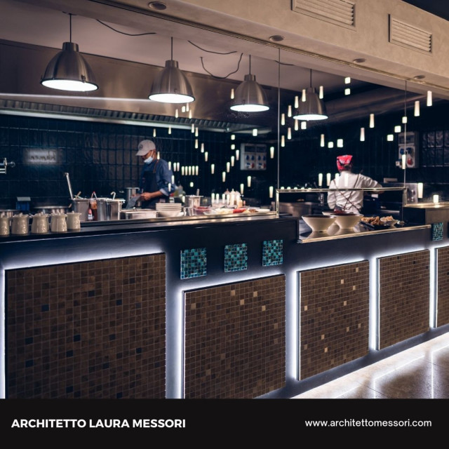Locale Ramen in Genova Centro minimalistisch-kueche