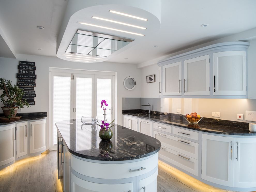 This is an example of a modern kitchen in Kent.