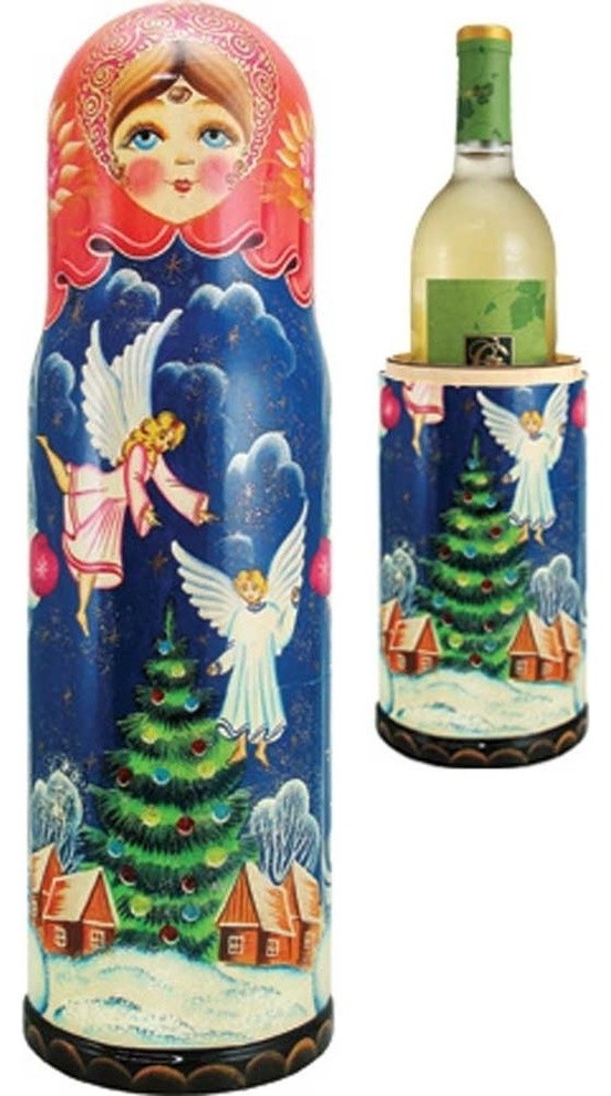 Angels Wine Bottle Box Contemporary Wine Racks by G. DeBrekht Houzz