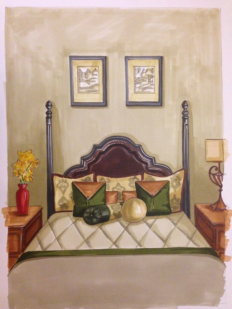 Интерьерные скетчи