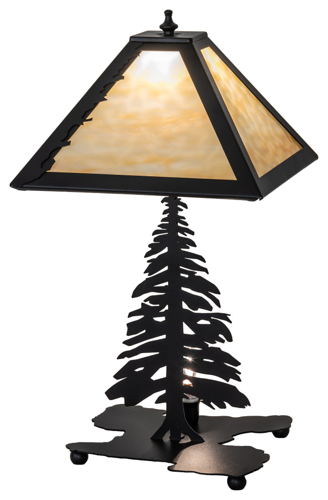22 High Tall Pines Table Lamp Rustic Table Lamps by Meyda