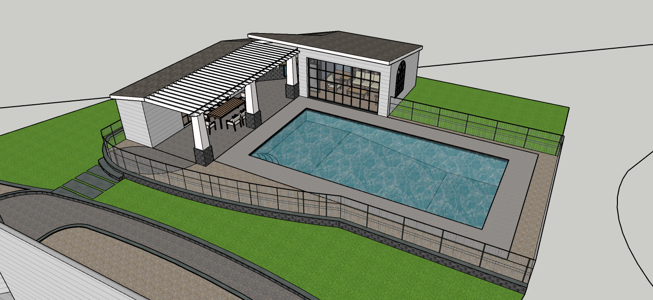 Pool and Pool House