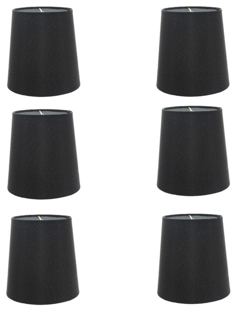Silk Chandelier Lamp Shades 5 Euro Style Drum Black Set Of 6 Silk Chandelier Lamp Shades 5 Euro Style Drum Black