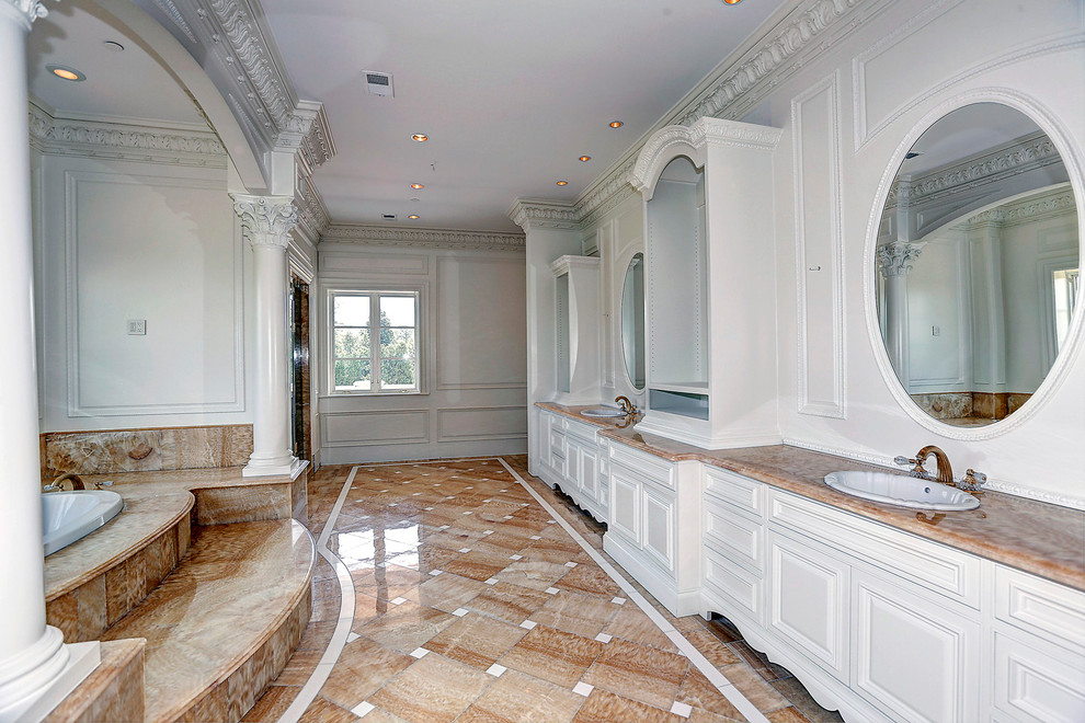 Design ideas for an expansive traditional bathroom in DC Metro.