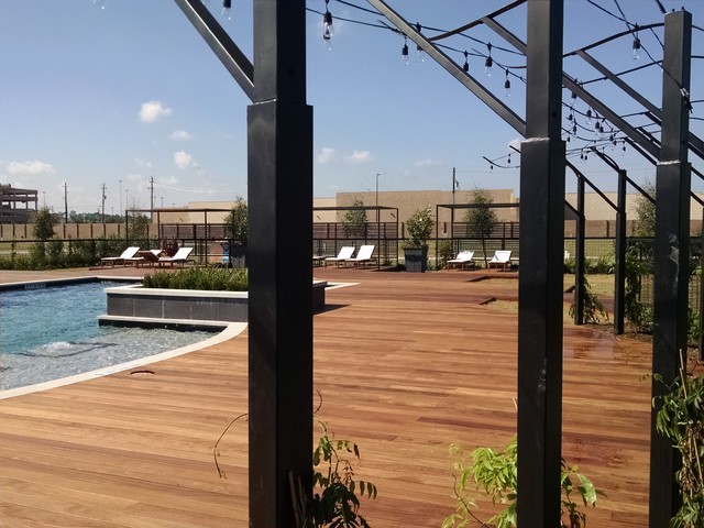 Cumaru Wood Decking - Pool Deck in Houston TX coastal-deck