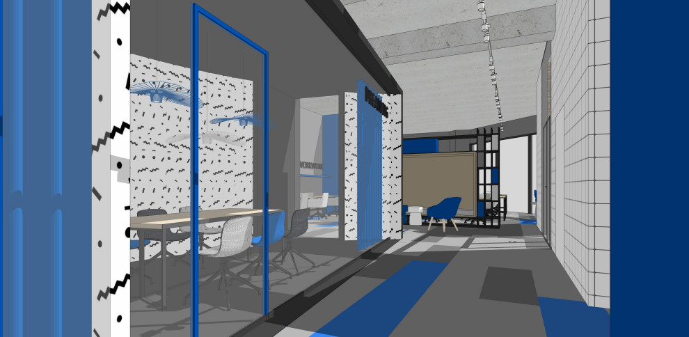 коворкинг в синем