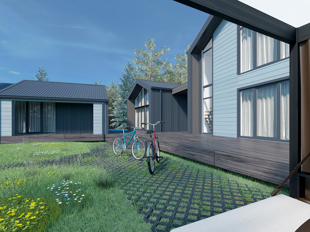 Дом из павильонов