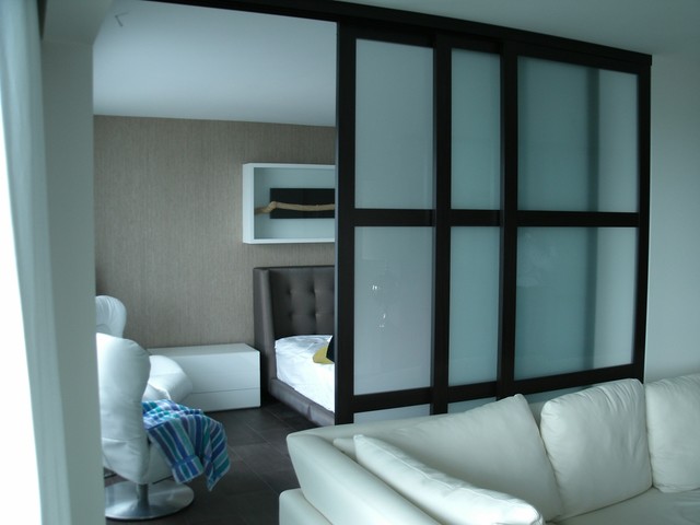 Custom Interior Glass Room Dividers Traditional Bedroom