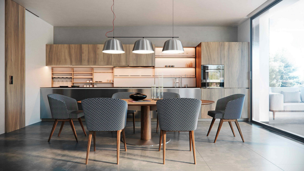 Двухэтажный дом в современном стилем