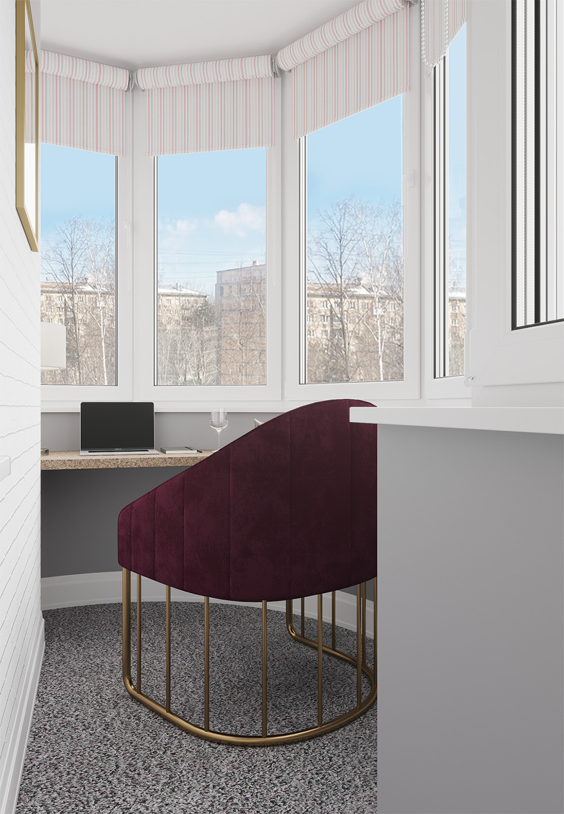 Интерьер квартиры в неоклассическом стиле - "Hermes" (59,1 кв.м.)