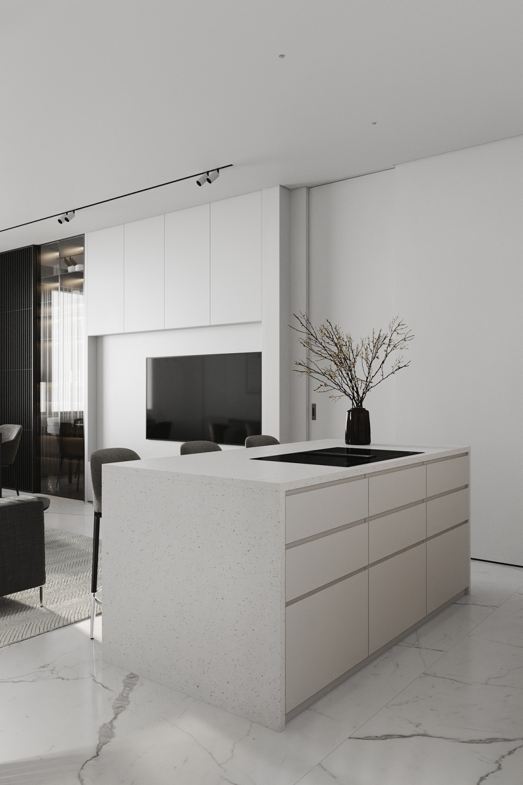 Дизайн интерьера квартиры в современном стиле в ЖК Небо