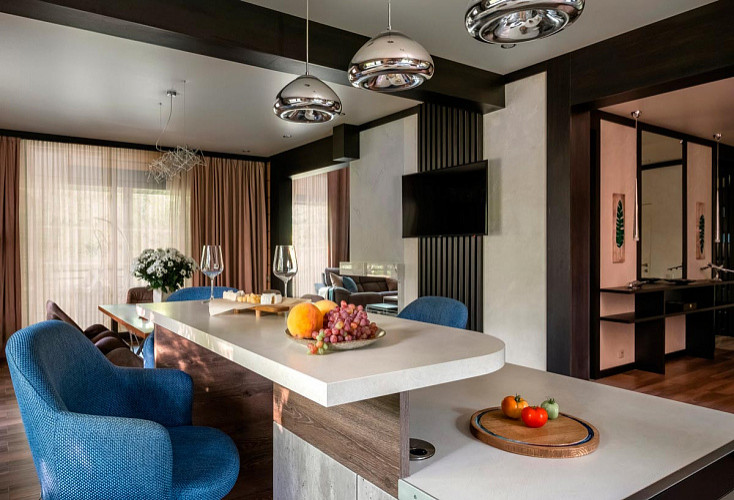 Дом из клееного бруса. Кухня. Автор проекта: Елена Канакина