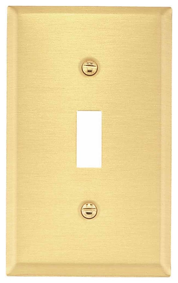 Switch Plate Brushed Brass Single Toggle/Dimmer Transitional Switch Plates And Outlet