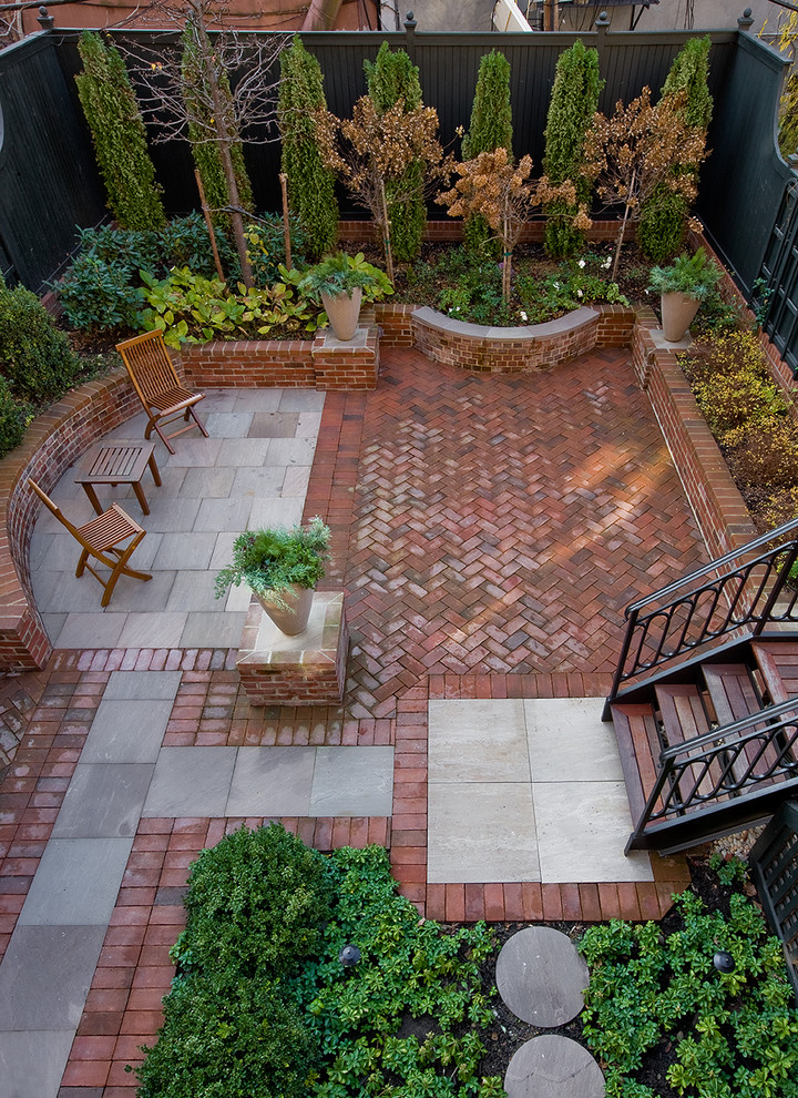 This is an example of a traditional patio in New York.