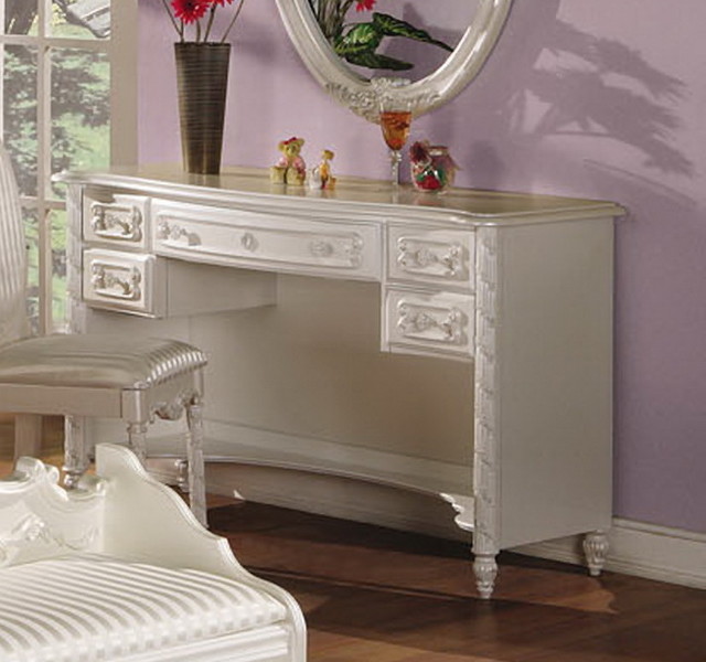 Pearl White Student Desk Traditional New York by The Classic