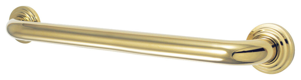 Kingston Brass 1-1/4" X 16" O.D. Grab Bar, Polished Brass