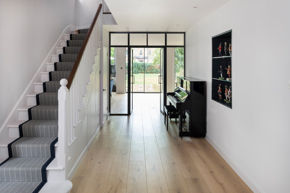 Hallway - contemporary hallway idea in Surrey