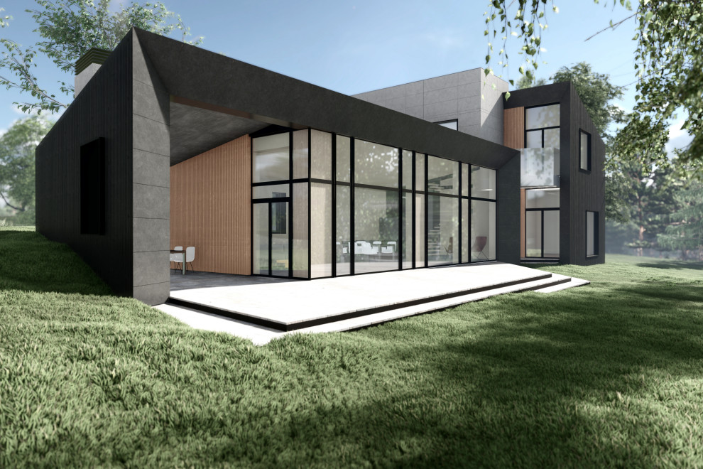 Дом на рельефе