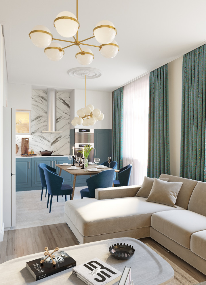 Дизайн интерьера 3-х комнатной квартиры в ЖК Берёзовая Роща