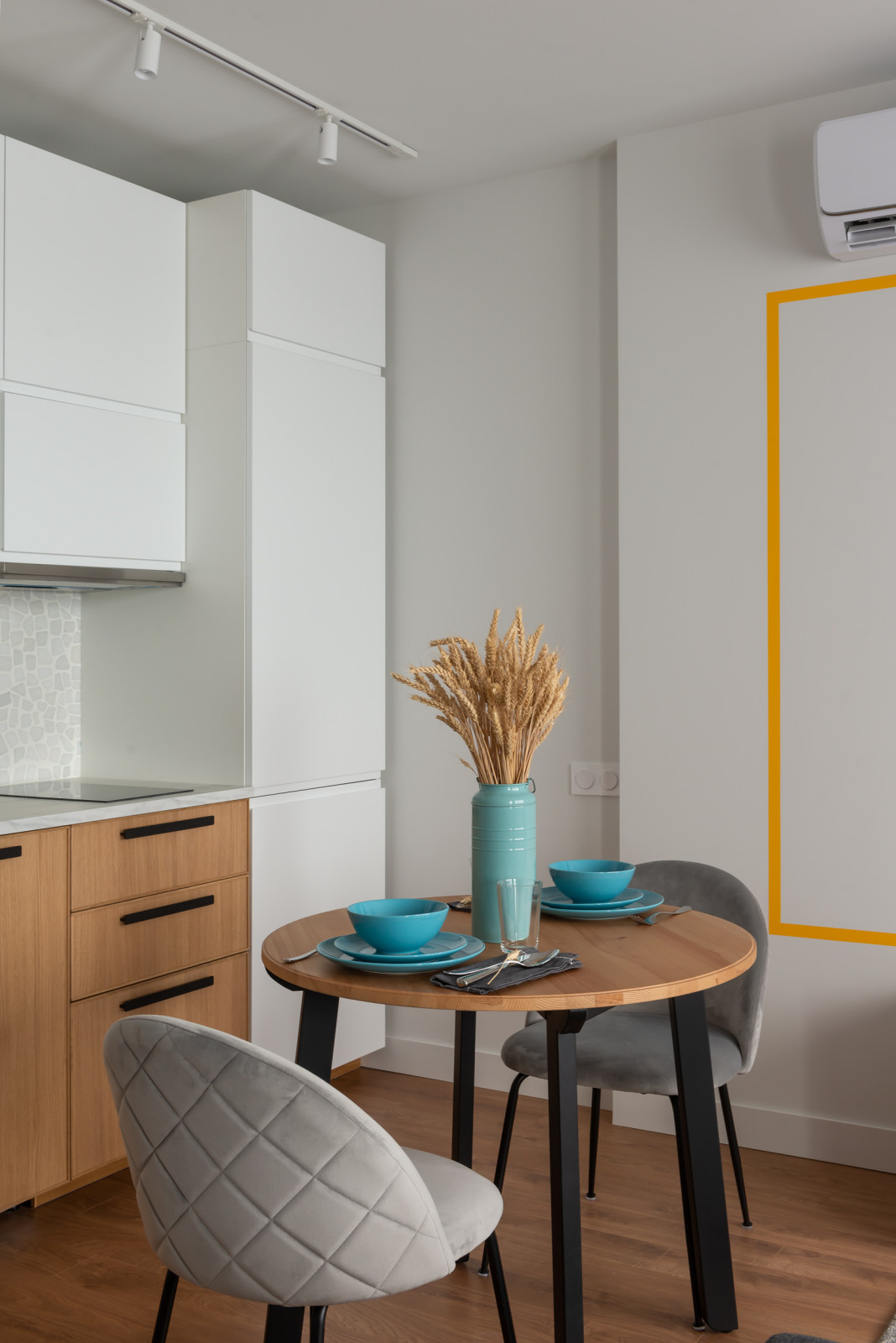 Съёмка интерьера однокомнатной квартиры по проекту Анастасии Тюменевой