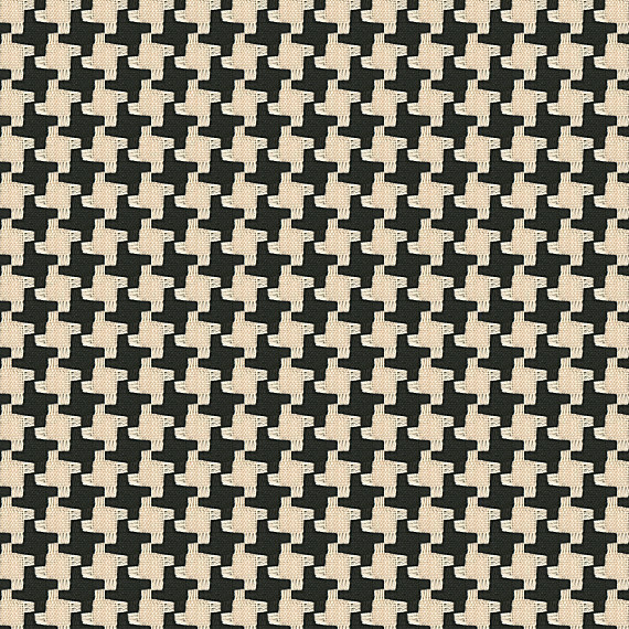 Black and White Knit Houndstooth Fabric