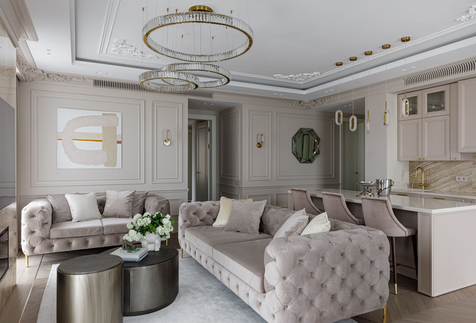 Дизайн-проект квартиры 139 м2 в ЖК "Spires"