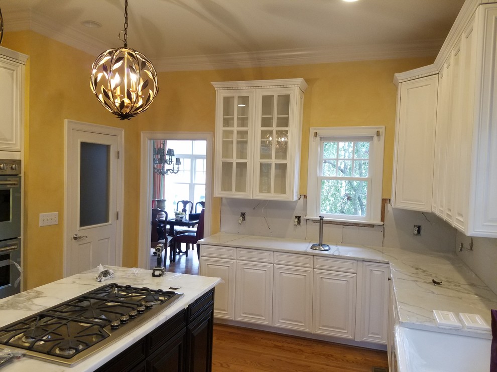 Photo of a traditional kitchen in Charlotte.