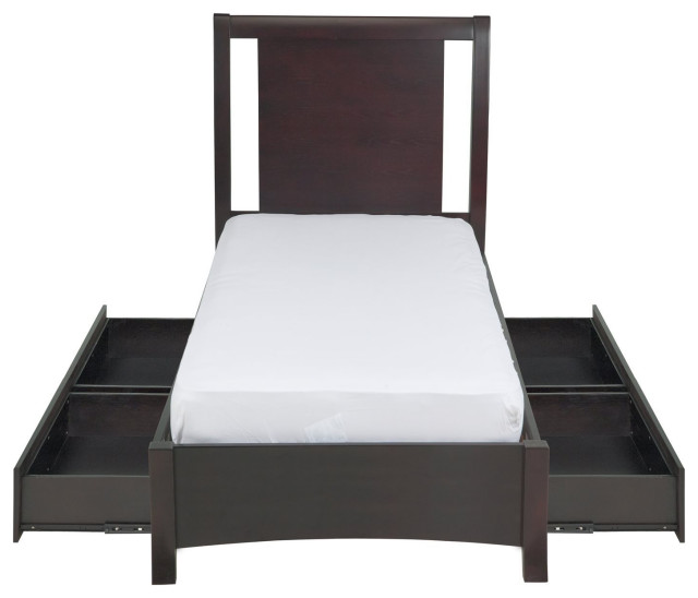 Napierd 5PC Twin Storage Bed, Nightstand, Dresser, Mirror & Chest ES