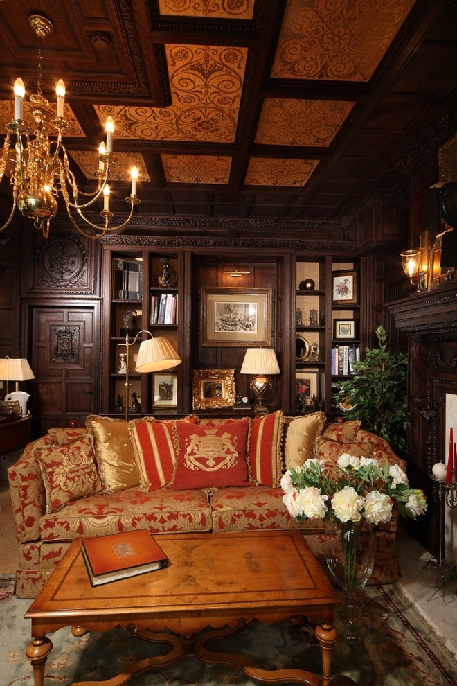 Уютный кабинет в традициях старой Англии.